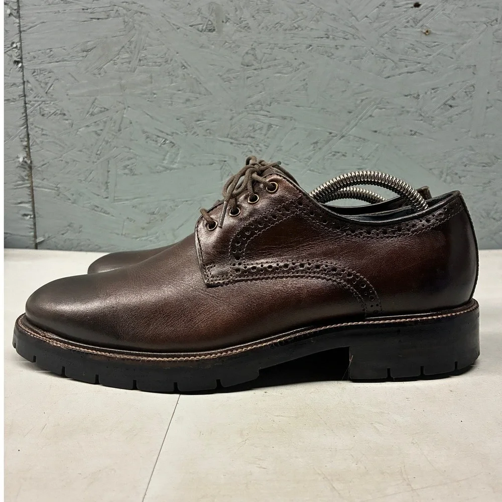 Johnston & Murphy XC Flex Cody Plain Toe Oxford Shoes Men's US 9.5 Brown